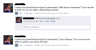 Achievements on Facebook